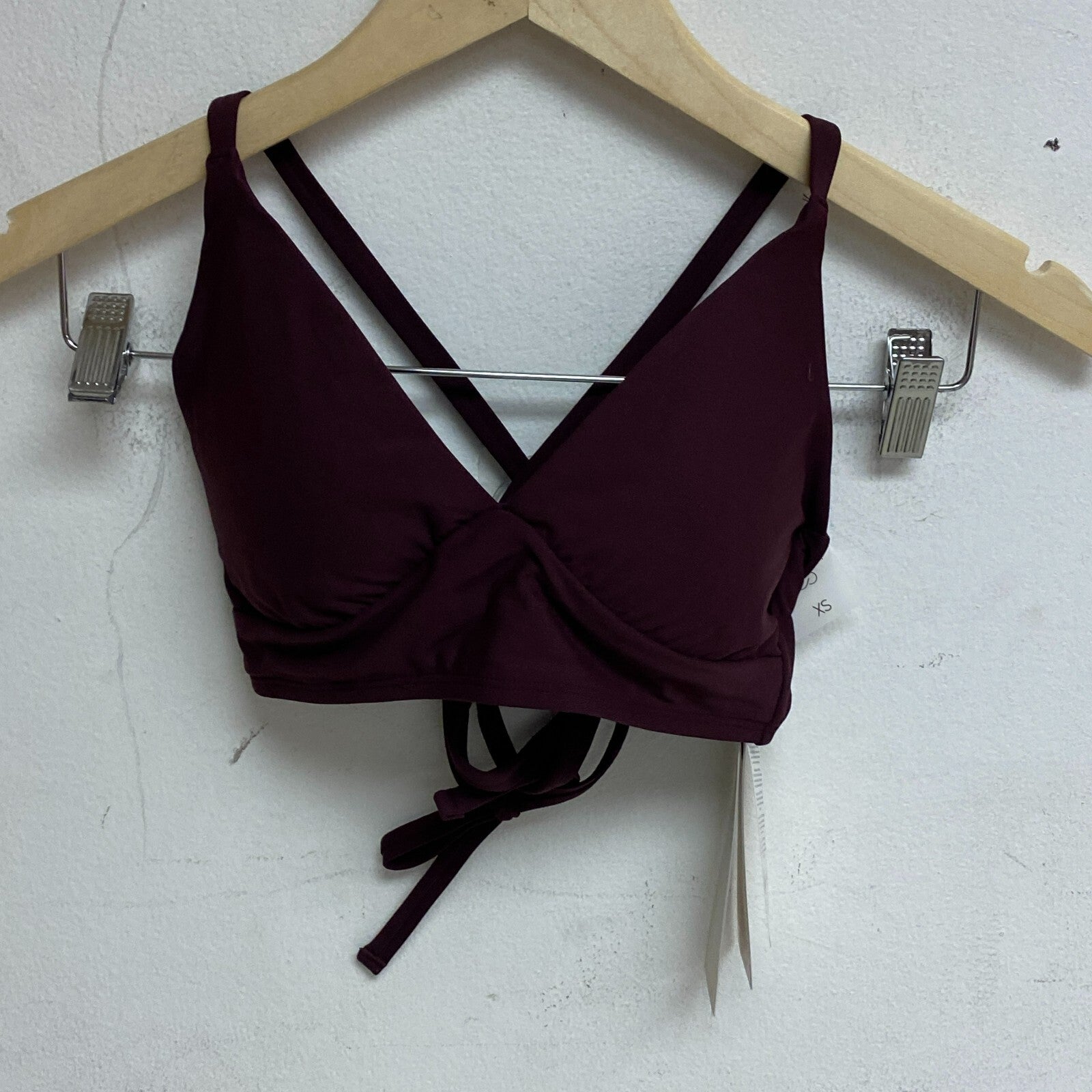 Calia Women's Triangle Bikini Top Wine WSA23201