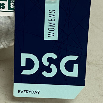 DSG Womens Cinched Hem Tee Light Heather Grey Solid Summer Stylish DAW12116H