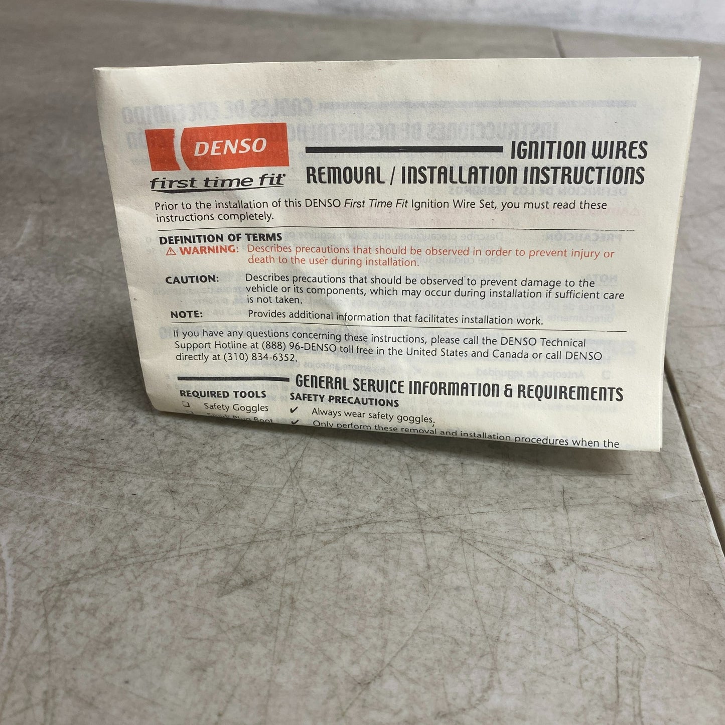 DENSO 671-6248 Spark Plug Ignition Wire Set of 3 93-97 Toyota Corolla Geo Prizm