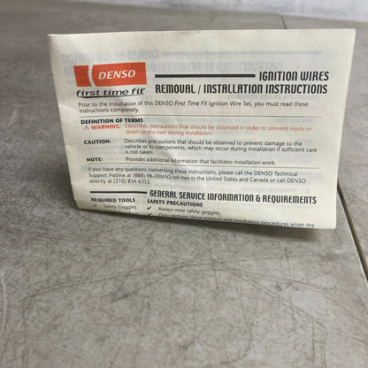 DENSO 671-6248 Spark Plug Ignition Wire Set of 3 93-97 Toyota Corolla Geo Prizm