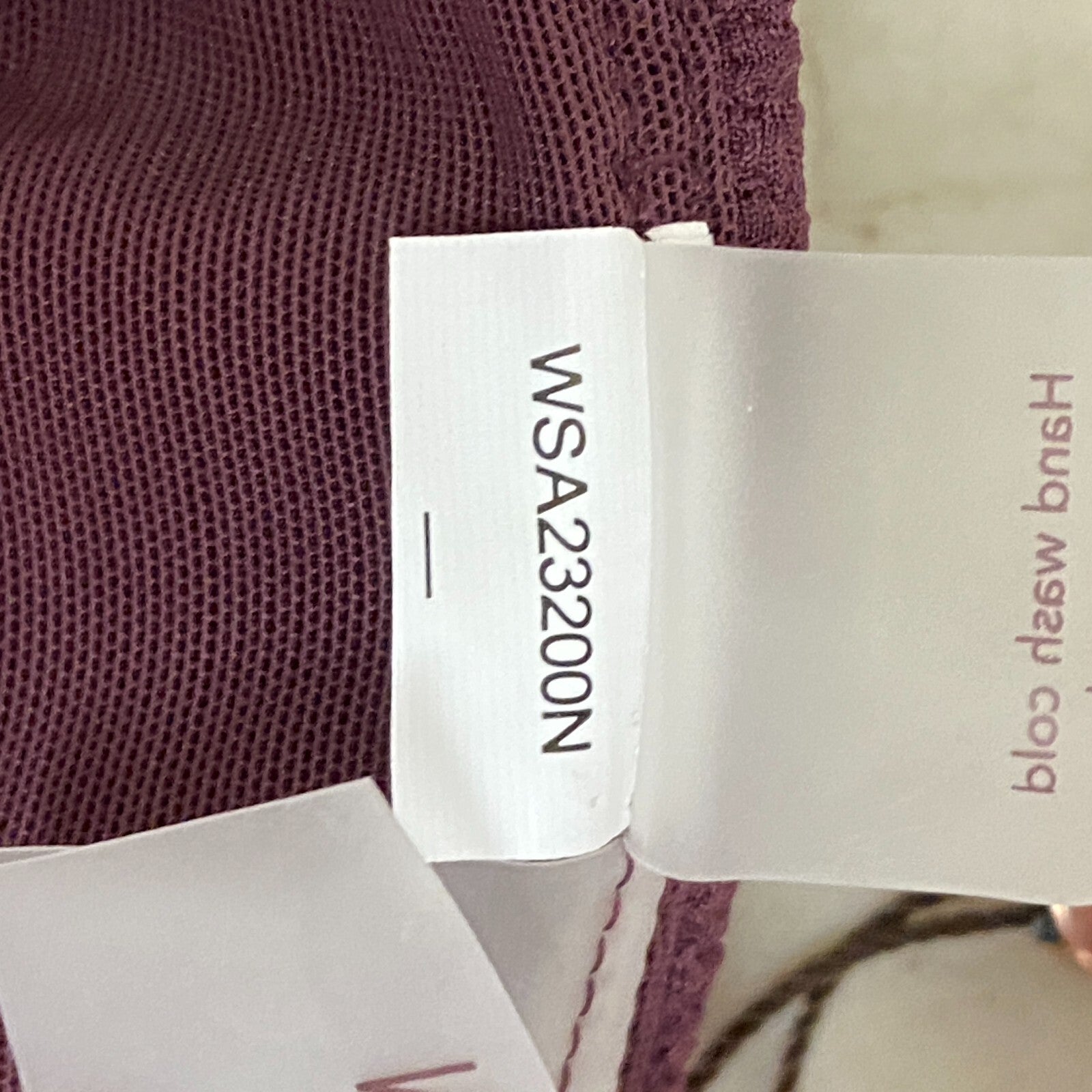 CALIA WOMENS SWIM COLLICTION TIE BACK BIKINI TOP WINE WSA23200N BRAND NEW!