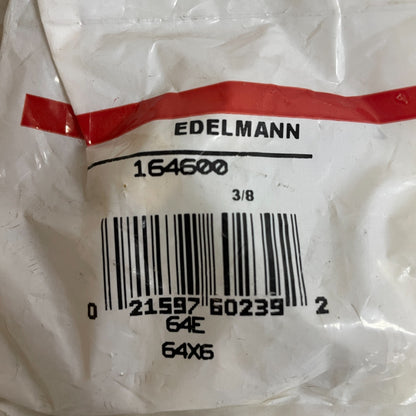 Edelmann 164600 3/8" Brass Compression Tee Fitting 3-Pack Leak Free Union