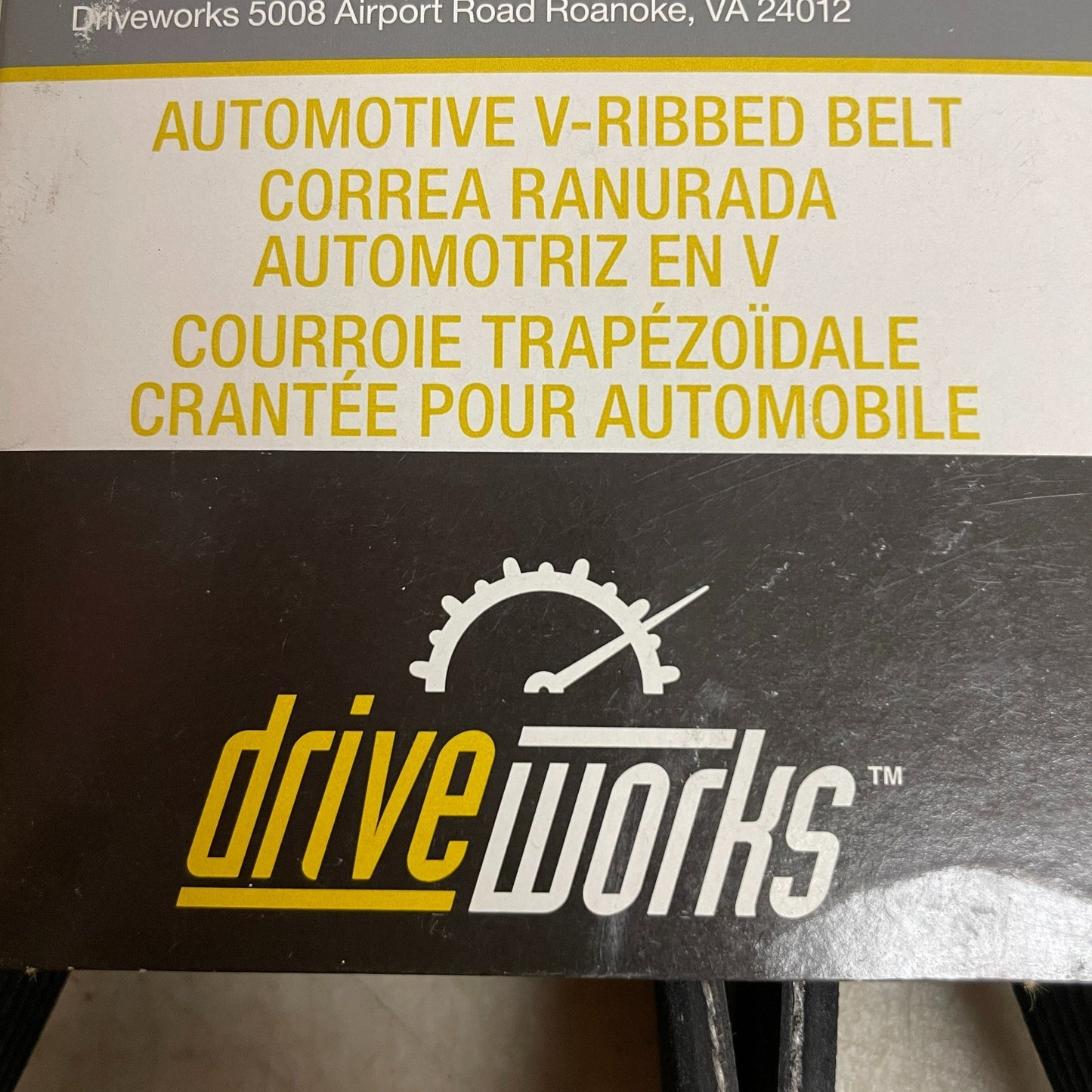 Driveworks Poly-Rib Serpentine Belt 64.5 Inch 6-Rib EPDM Model 645K6