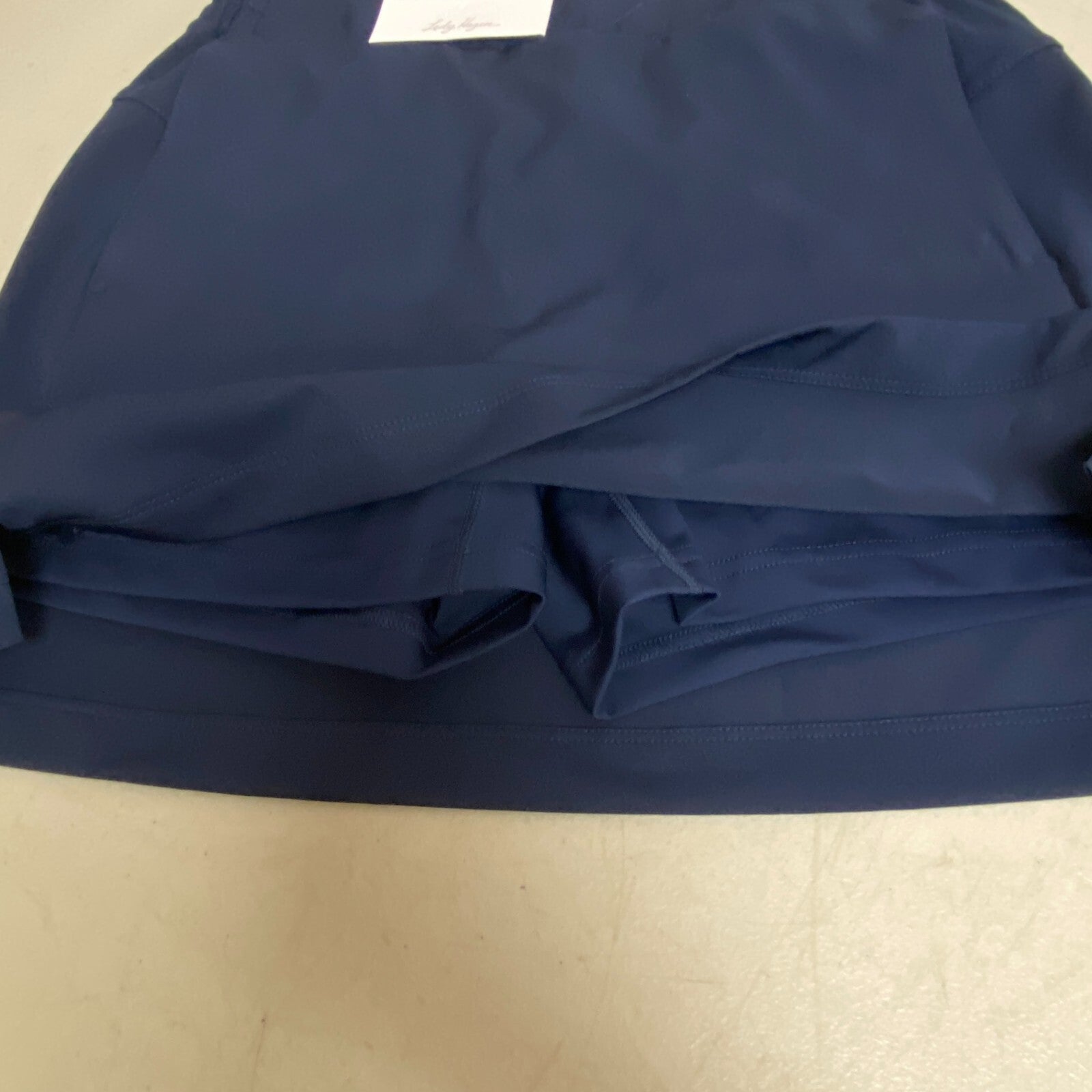 Lady Hagen Women's 17" Perforated Mid Rise Relaxed Skort Dark Navy WGH17432 New