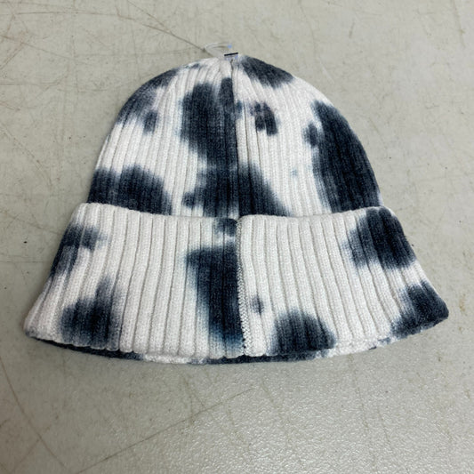 Boys' Tie Dye Beanie Black Stylish Trendy White/Black DSGB2201
