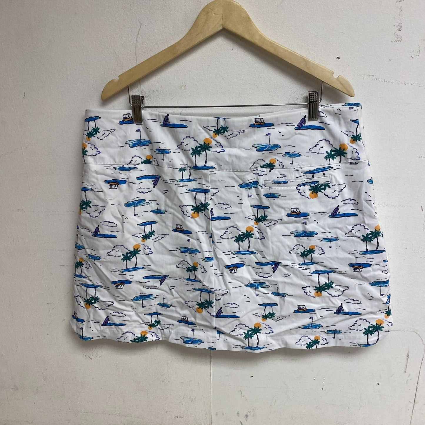 Calia Womens 17" Tummy Control Skort Island Multi Print WGH17430PS23