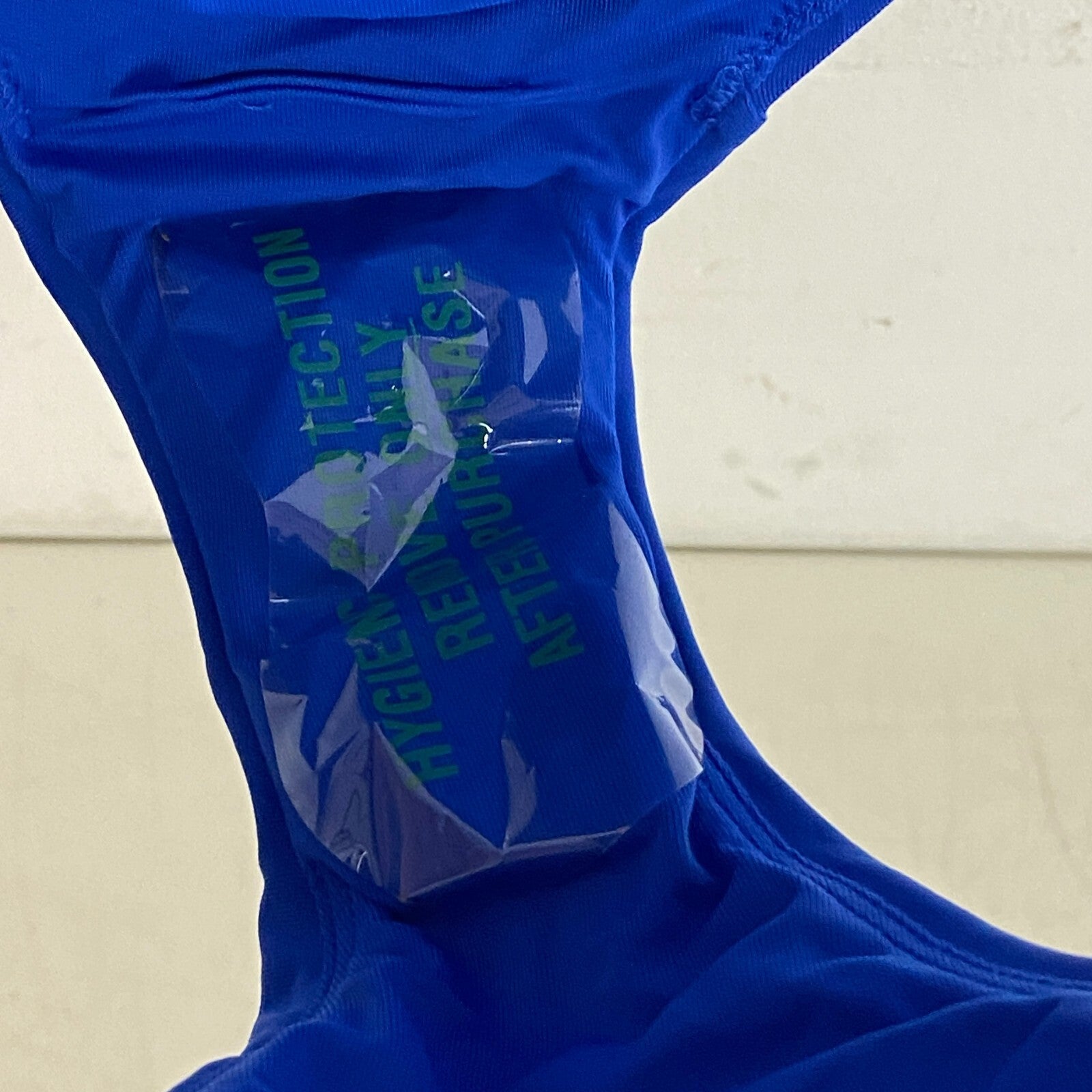 Calia Mid Rise Wide Band Swim Bottoms Bright Blue Solid WSA20406