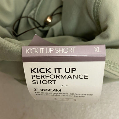 Calia Womens 3" Inseam Kick it Up Short Smudge Sage Relaxed Fit Solid WAX12261