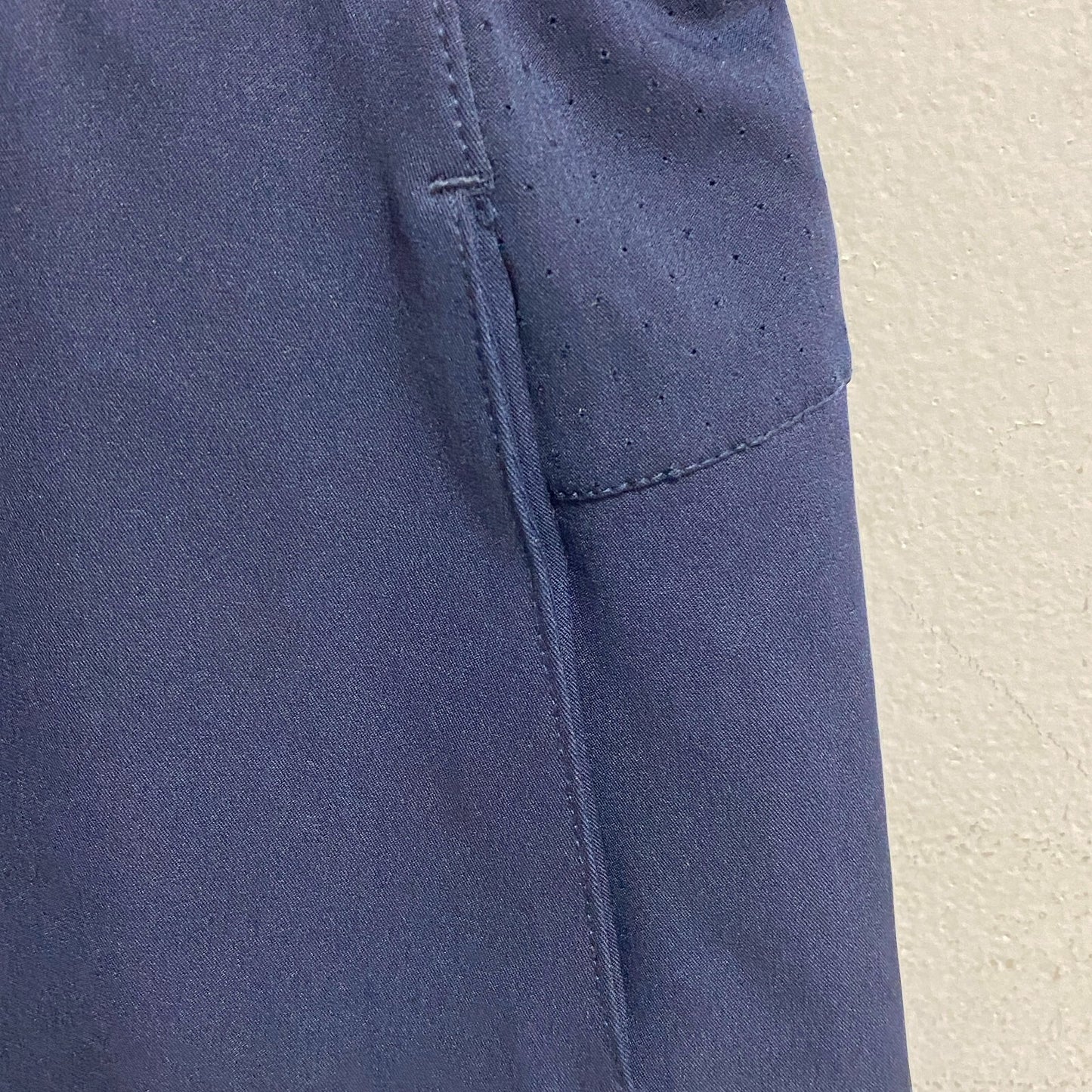 Lady Hagen Womens 16" Perforated Skort Dark Navy Solid Stylish Trendy WGH17432