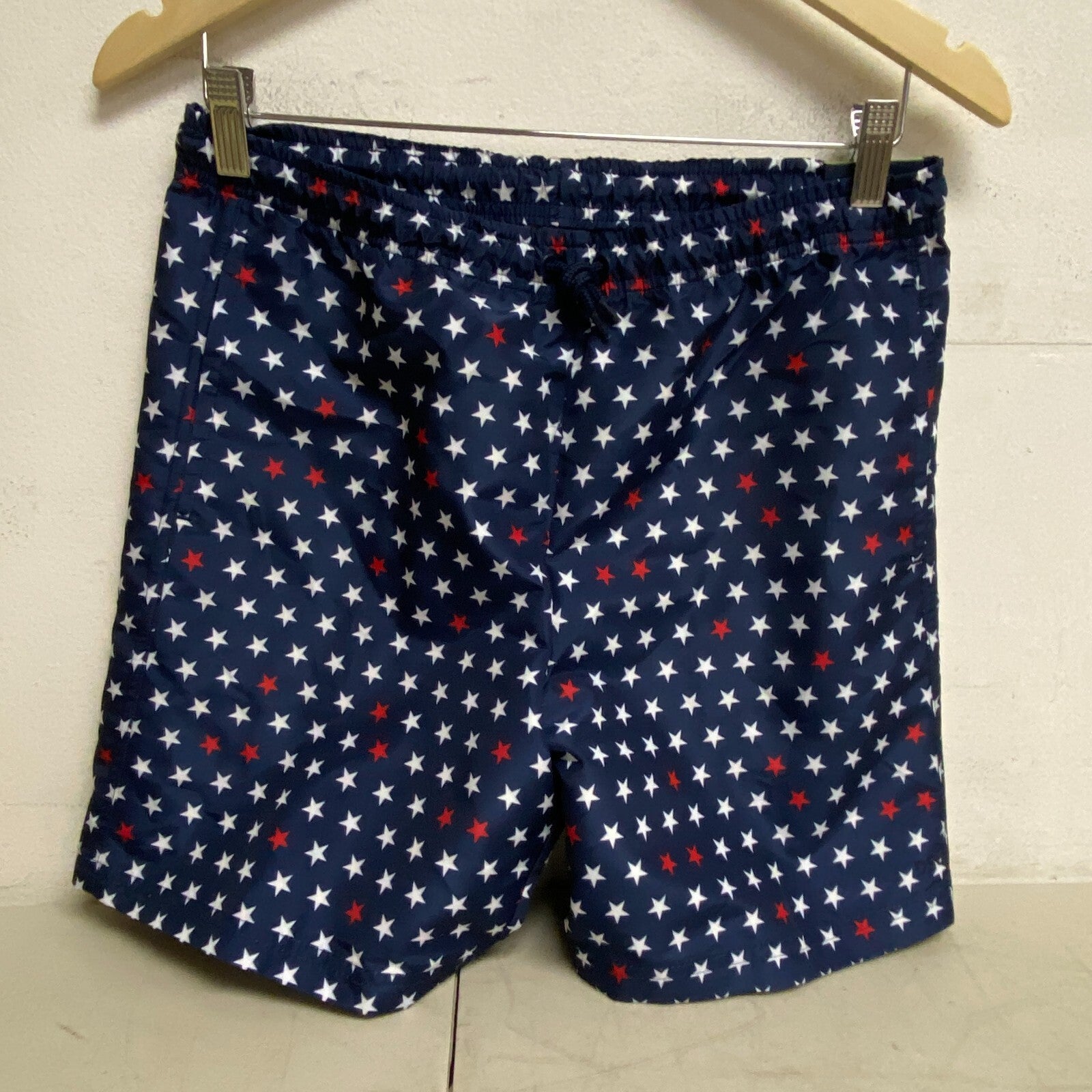 DSG Boy's Training Woven Volley Short Print University Navy Stars DAB12113PRT