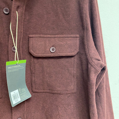 Alpine Design Men's AD M Wonderful Button Up Dark Burgundy Heather ADM23201P New