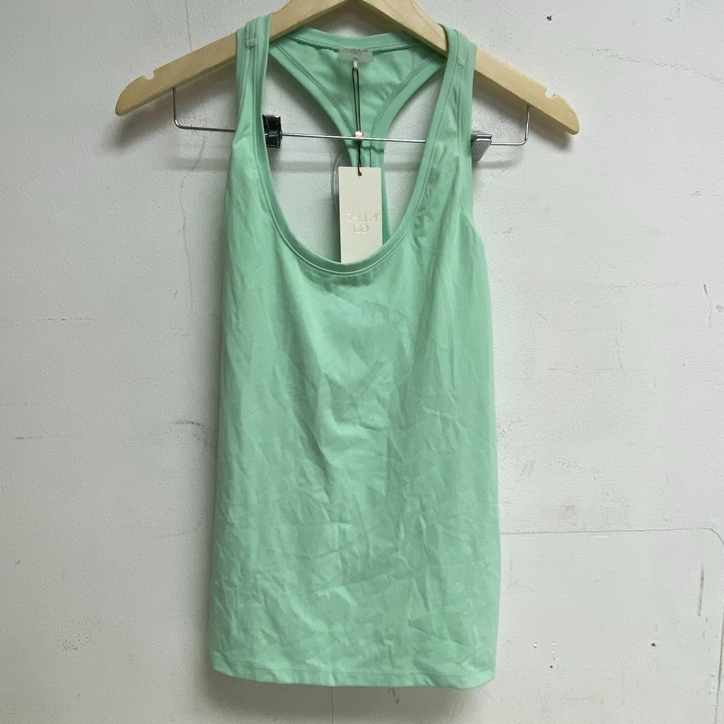Calia Womens Energize Tank Top Mint Tourmaline Racerback Solid WAX11225