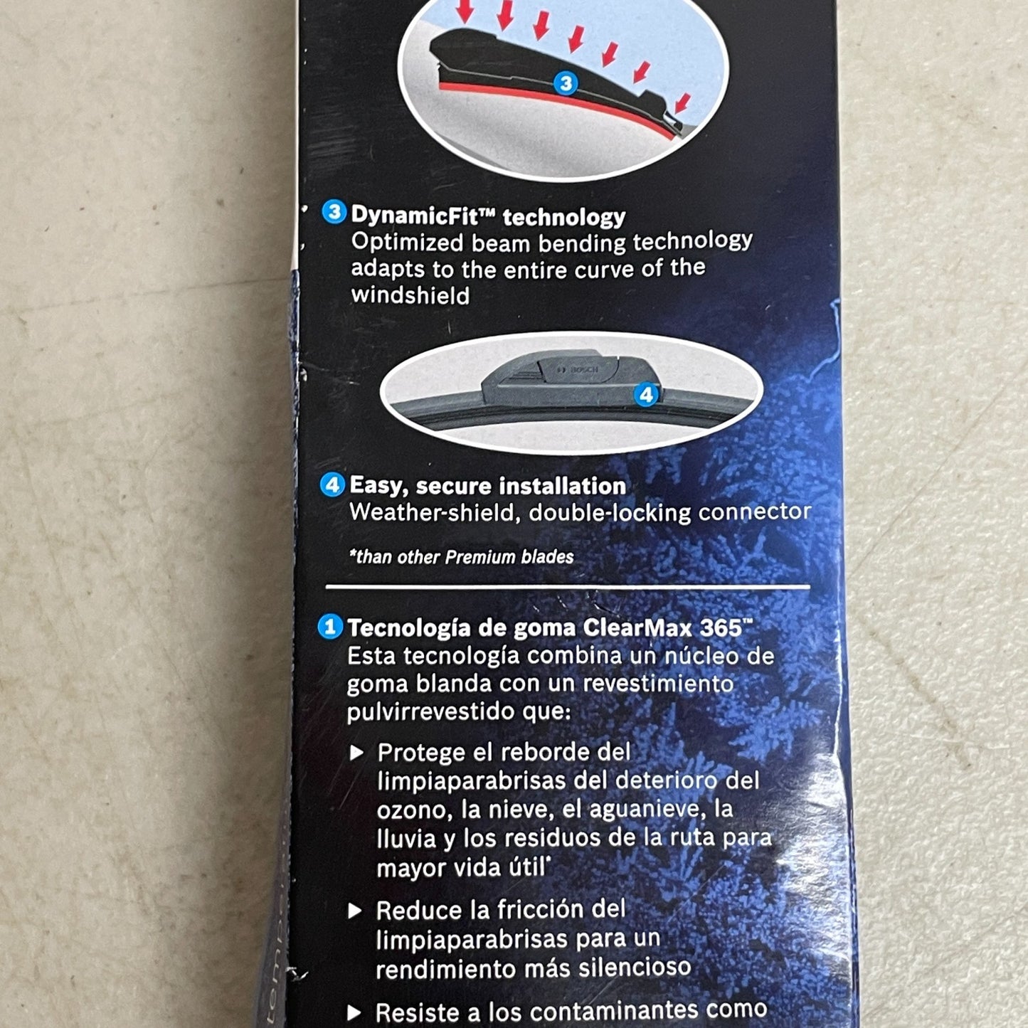 Bosch ICON 19A Premium Beam Wiper Blade 19″ All Season Black