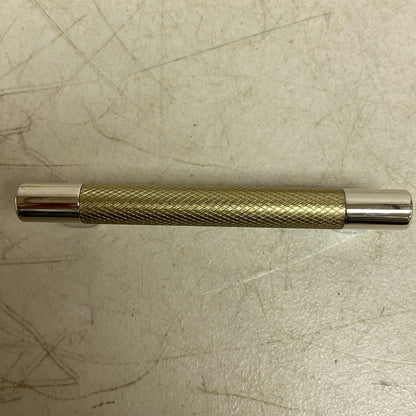 SIGNATURE HARDWARE 5-1/8" JERICO CABINET PULL-POLISHED NICKEL/GOLDEN CHAMPAGNE