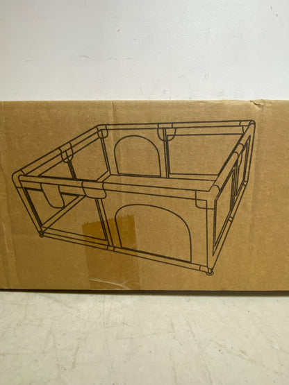 HEAO Dark Grey Breathable Mesh Baby Play Pen(38.61"x15.6"x5.46") Brand New!