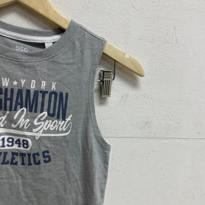 DSG Girls BF Graphic Muscle Relaxed  Tank Light Heather Gray Bh DAG13124H New