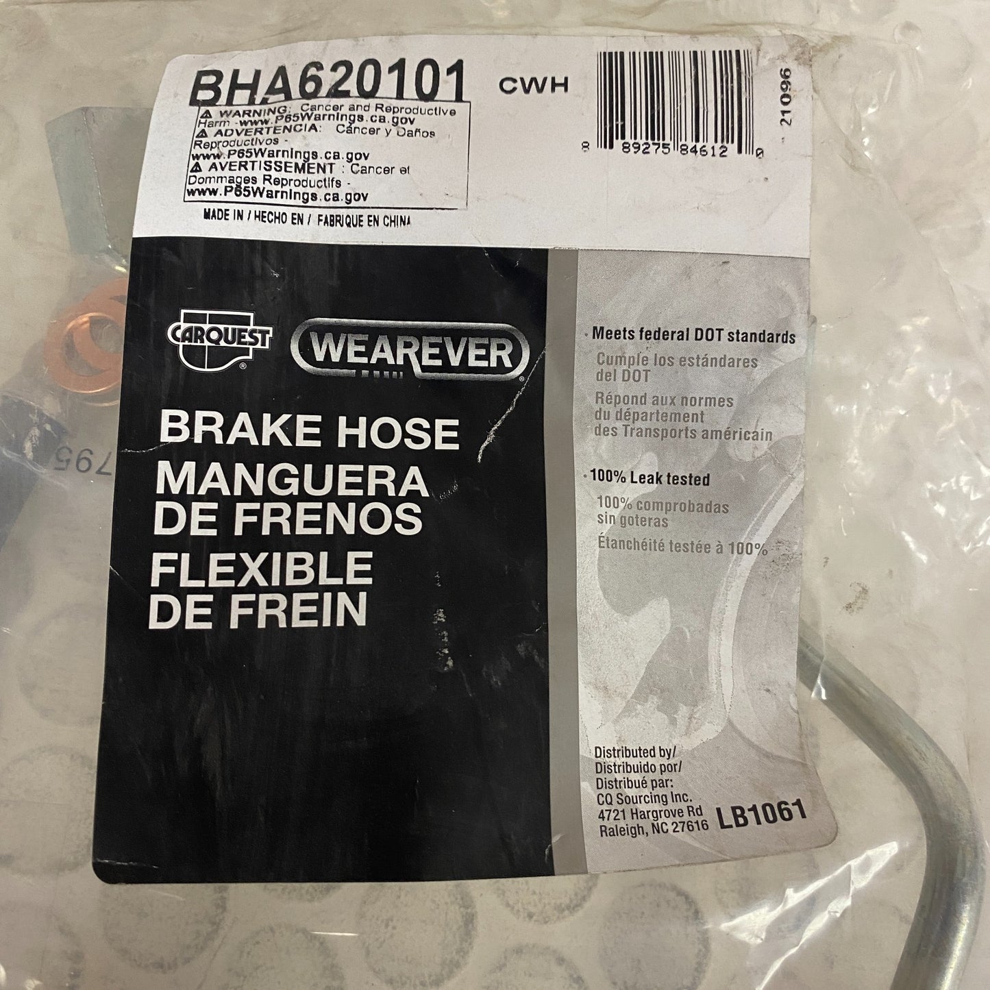 Carquest Wearever Brake Hydraulic Hose 19.75 in BHA620101