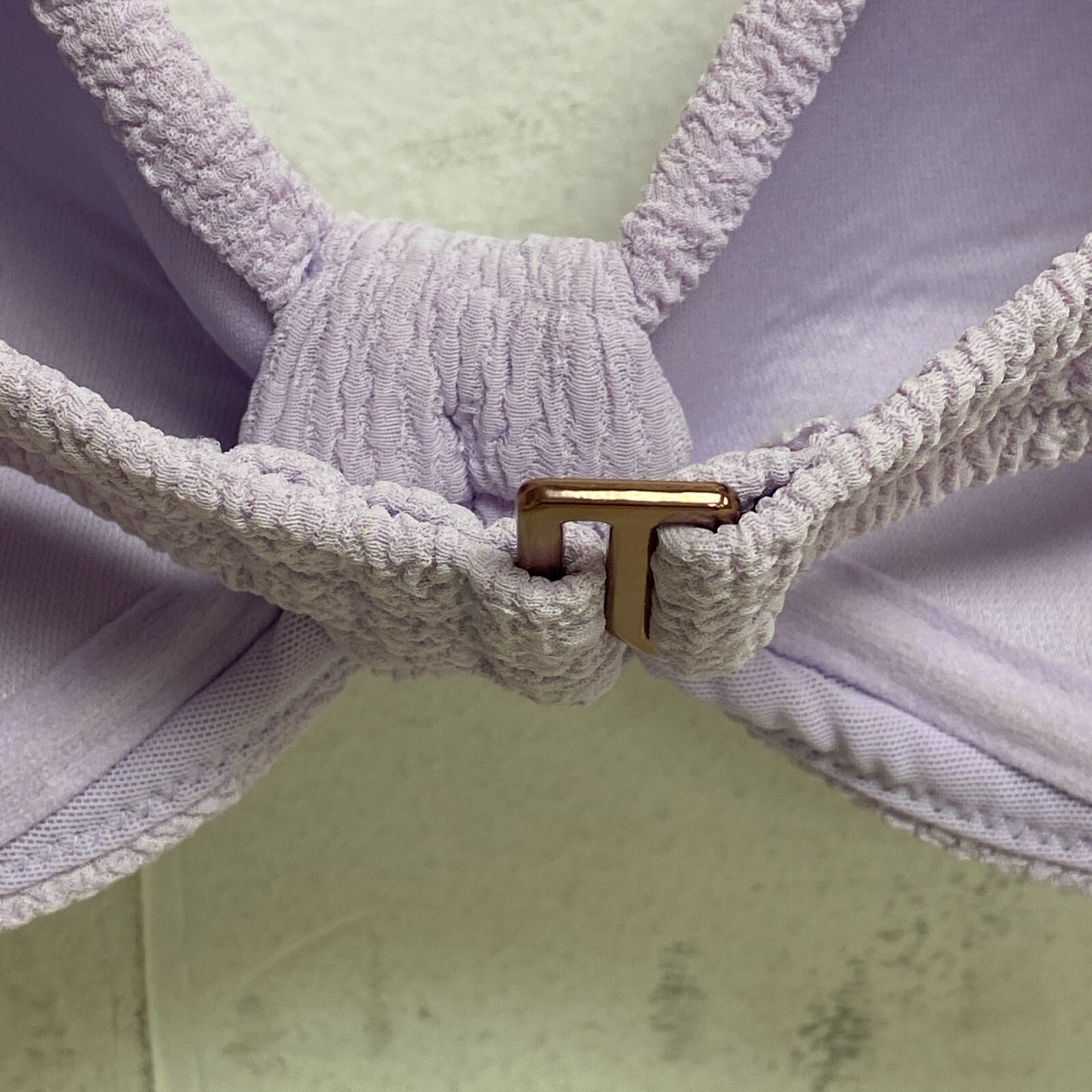 CALIA Women's Knot Front Bikini Top Lilac Flash WSA23211N