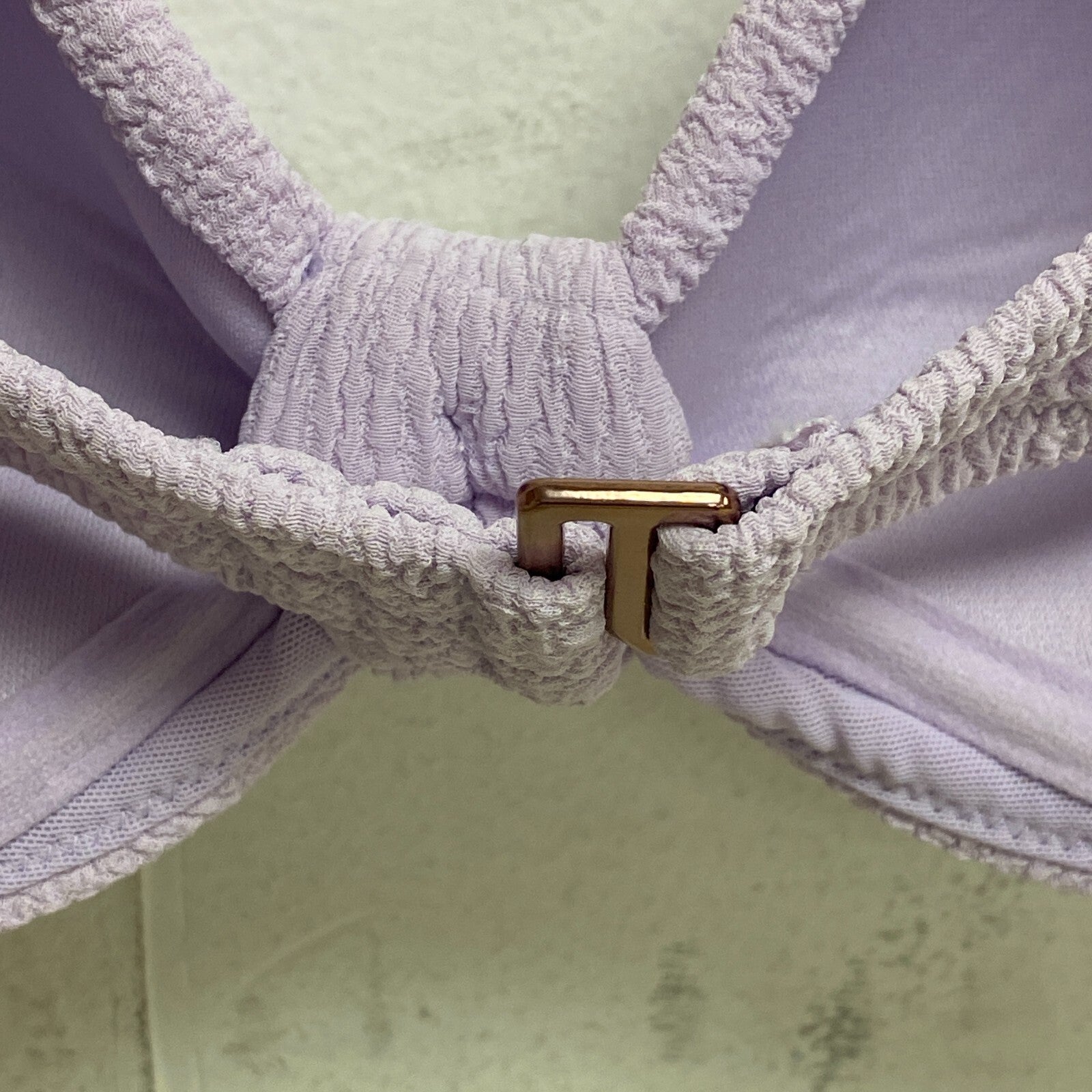 CALIA Women's Knot Front Bikini Top Lilac Flash WSA23211N