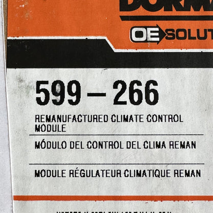 Dorman 599-266 Reman HVAC Climate Control Module for 1999-2002 GM Trucks