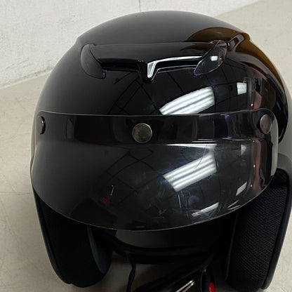Fulmer 359 Motorcycle Helmet No Face Coverage Size Extra Large Color Mono Black