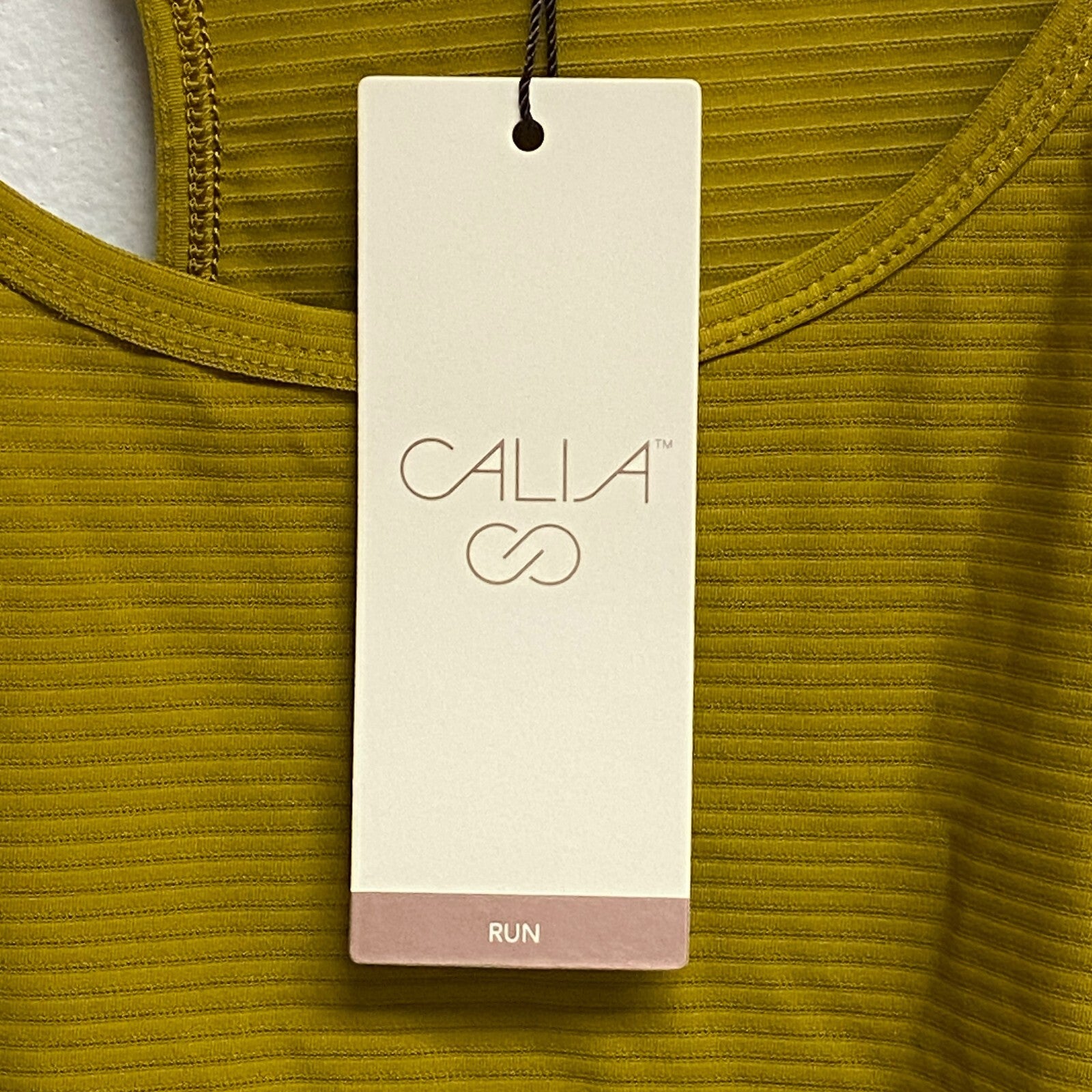 Calia Women's Scoop Racer Tank Brown Solid WAX11205S Summer Trendy Stylish