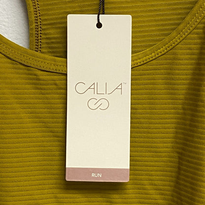 Calia Women's Scoop Racer Tank Brown Solid WAX11205S Summer Trendy Stylish