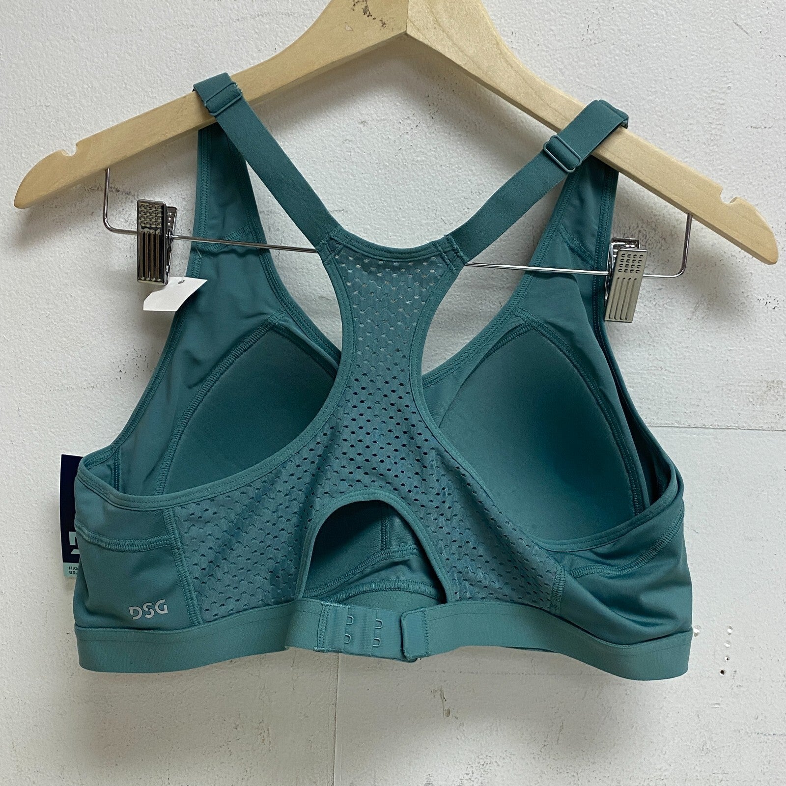 DSG Women's High Support Racerback Bra Muted Algae DAW30745 BRAND NEW