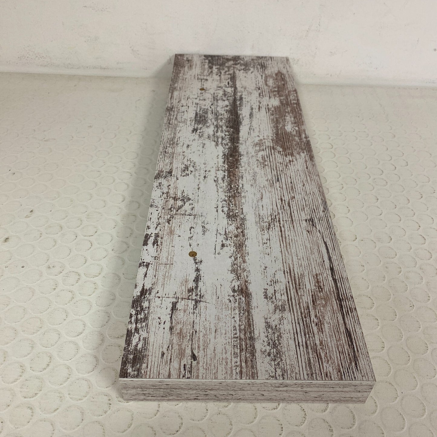 Designer's Image™ 23-5/8"W x 7-7/8"D Distressed White Floating Wall Shelf