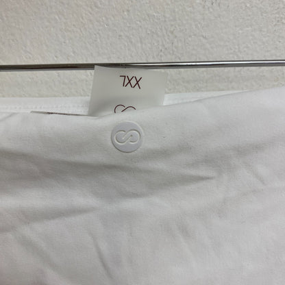 Calia Women's Swim Ruched Side Adjustable Bottom Pure White Hand Wash WSA23402