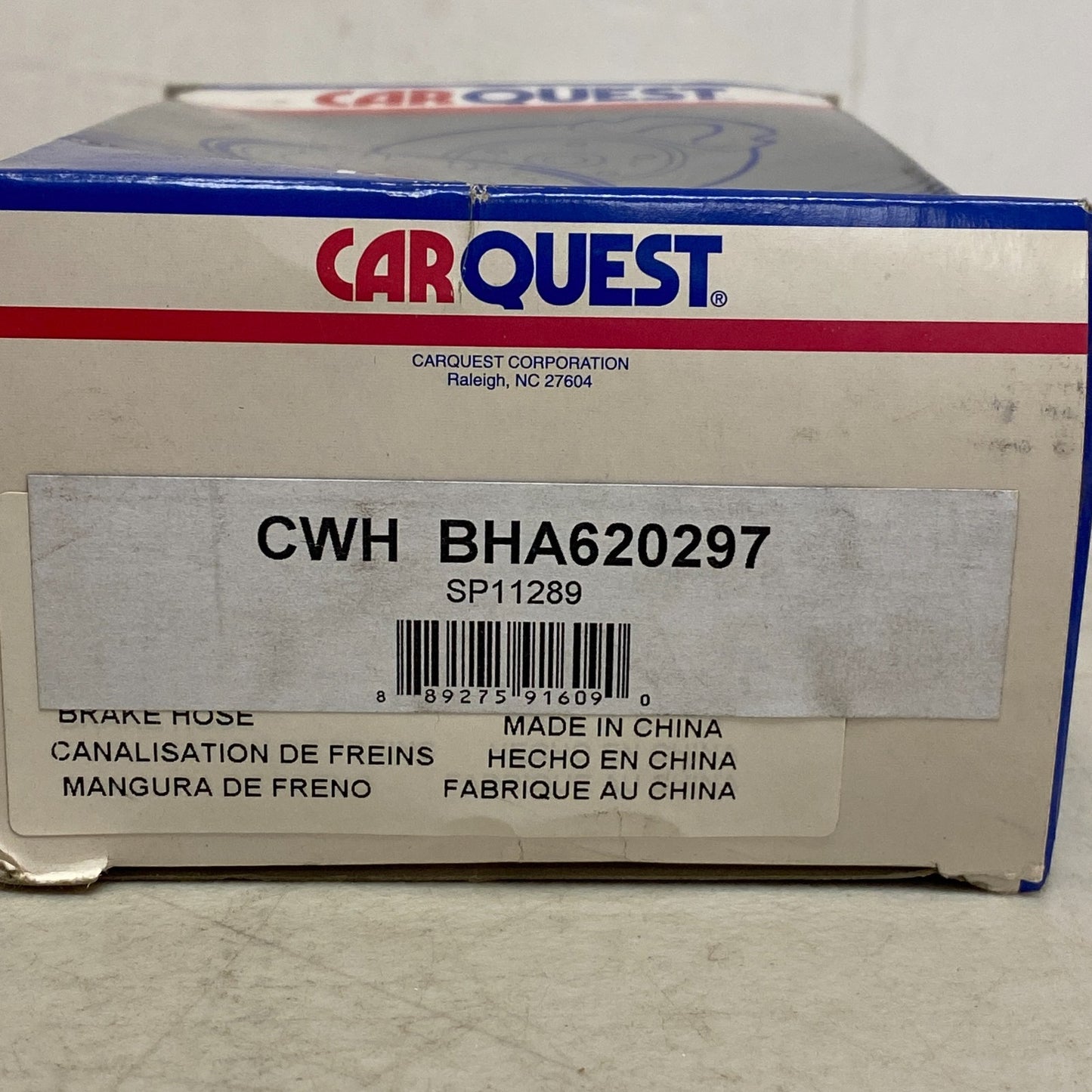 CARQUEST BHA620297 Brake Hydraulic Hose Assembly Black EPDM Rubber