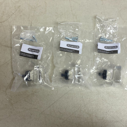 Amerock Glacio Collection 3 pack 1-3/8 in (35mm) Knob Clear/Black Bronze