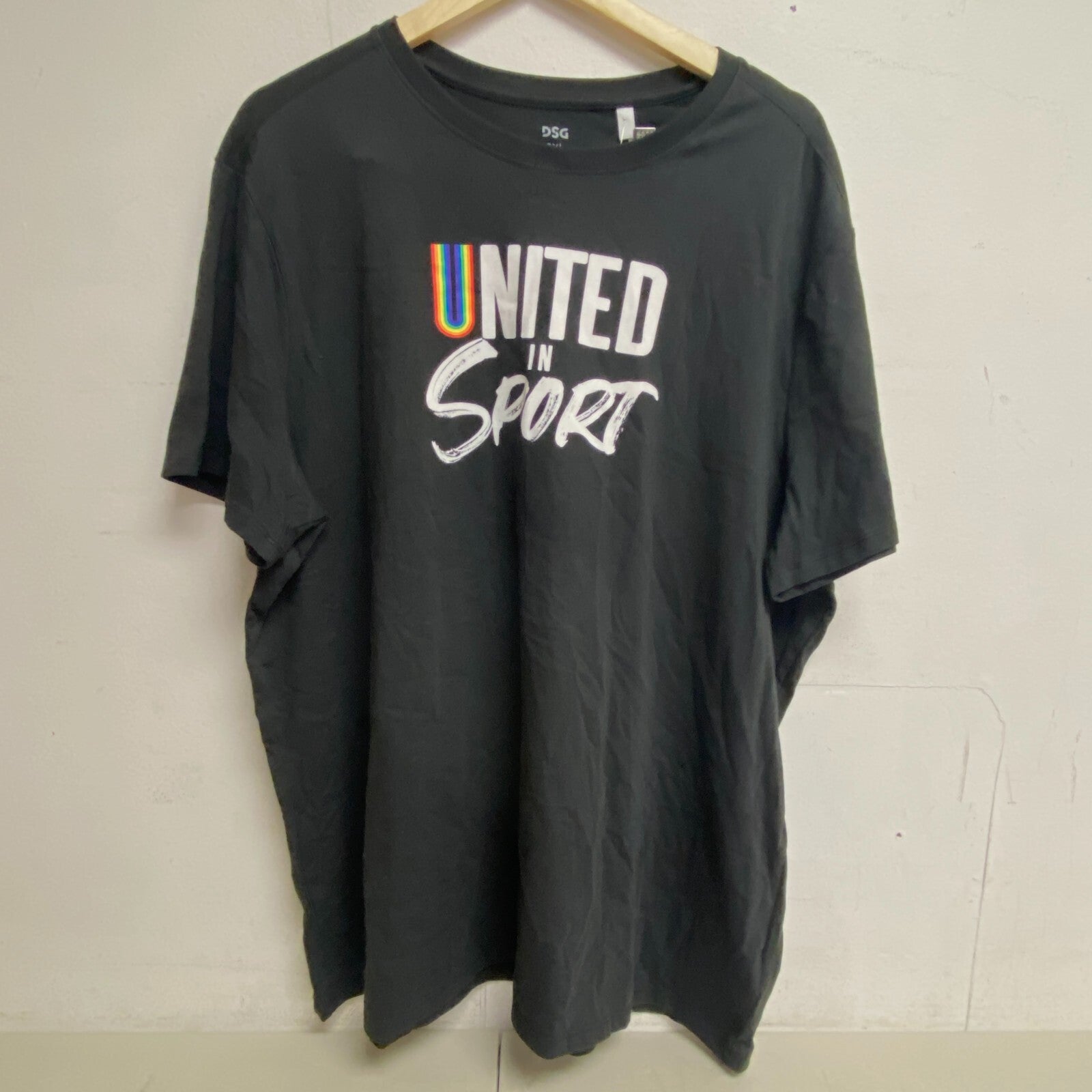 DSG Adult Pride Short Sleeve Cotton Graphic T-Shirt Black United In Sports