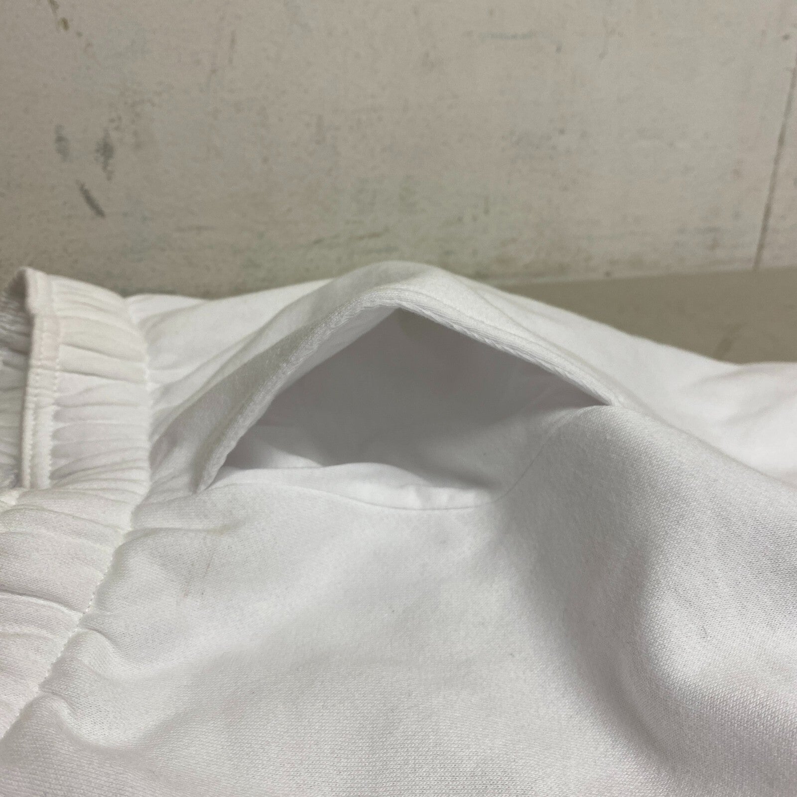 DSG Women's Oversized Fleece Shorts Pure White Solid Summer Stylish DAW11431