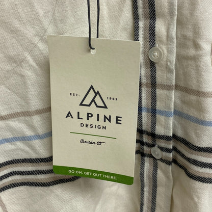 Alpine Design Women's W AD Journey Oversized Flannel Soft White Arrow Plaid