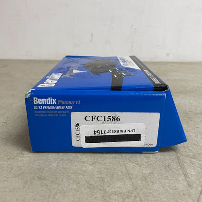 Bendix CFC1586 Priority One Ceramic Front Brake Pads Copper-Free Disc Brake Set