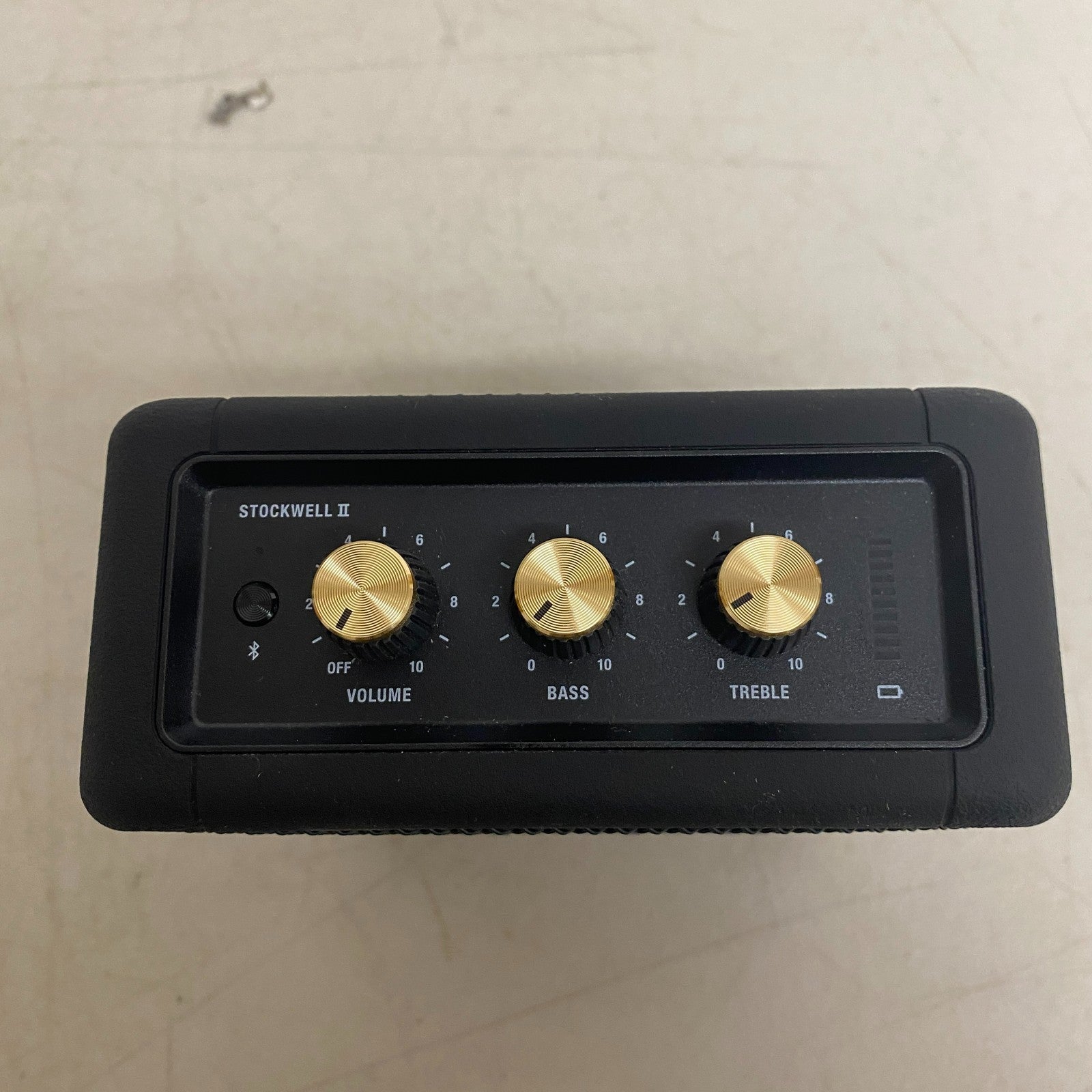 Marshall Stockwell II Portable Bluetooth Speaker Black Brass