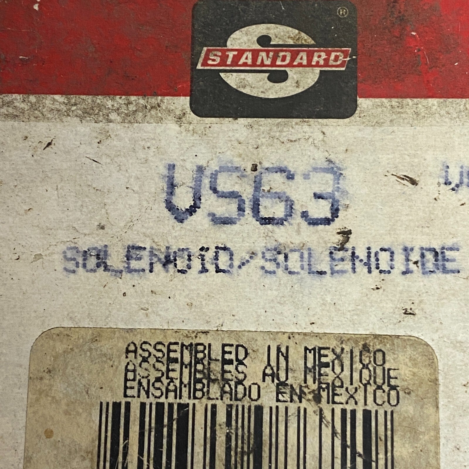 Exhaust Gas Recirculation (EGR) Valve Control Solenoid Standard VS63