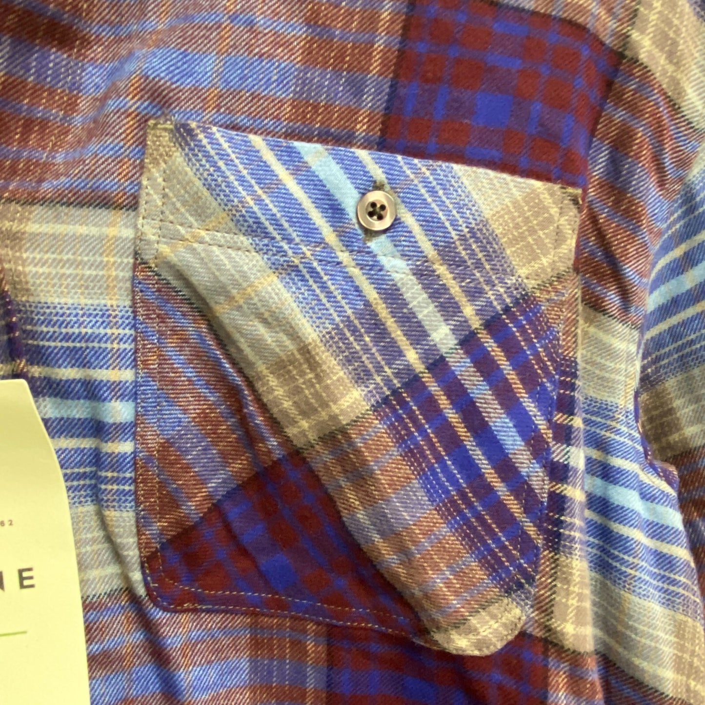 Alpine Design Womens Journey Oversized Flannel Dark Blue Overcast Plaid ADW22108