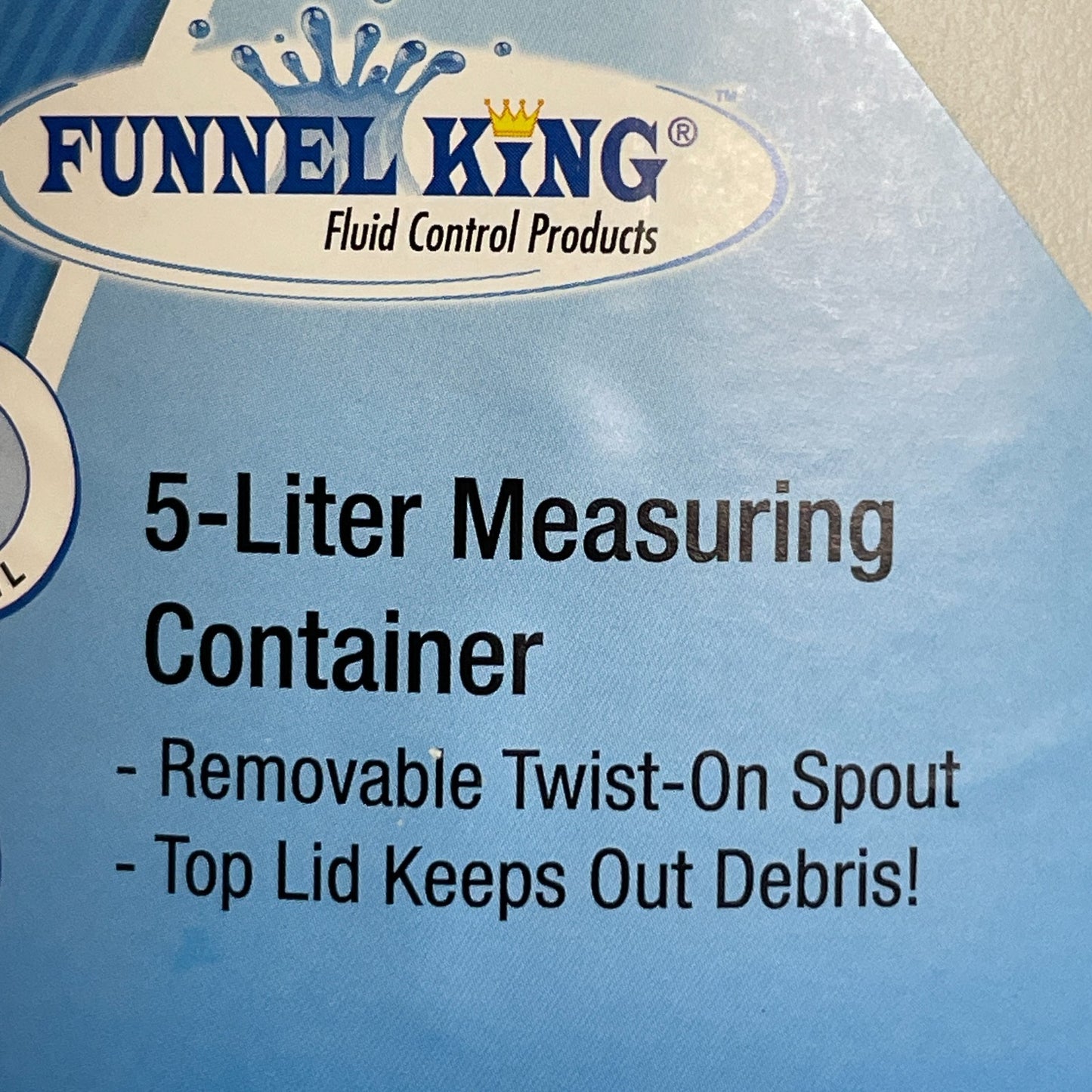 Funnel King WirthCo 94367 5L Plastic Measuring Container Graduated Mixing Jug