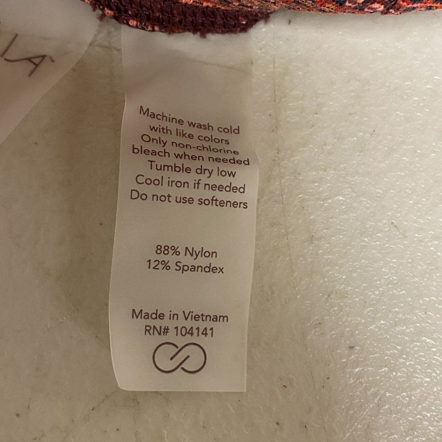 CALIA Women's Ultra High Rise Essential Jacquard 7/8 Legging Red Multi WAX32261