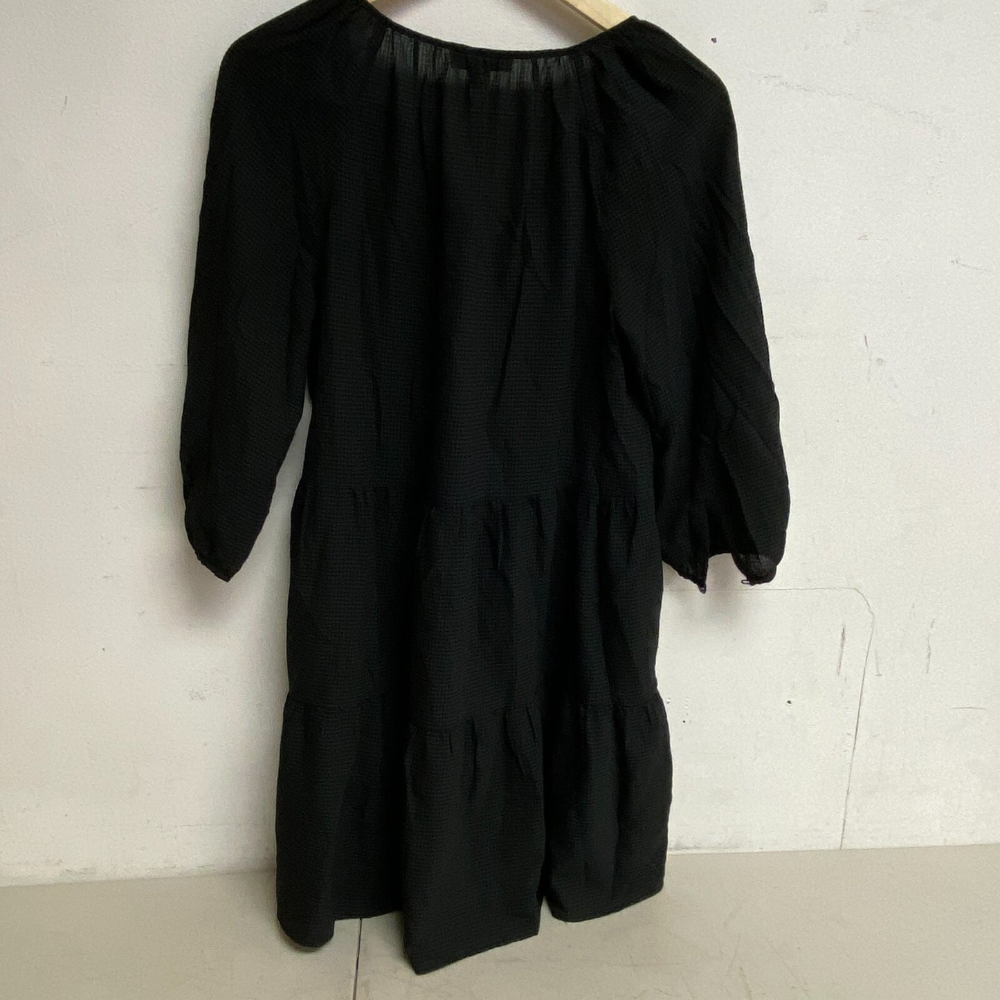 Banana Republic Factory Women’s Waffle Dress Size XS Fit & Flare Black