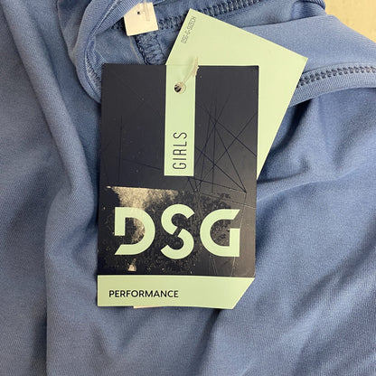 DSG Girls Performance Everyday Relaxed Fit Ruched Tank Basin Blue DAG13123 New