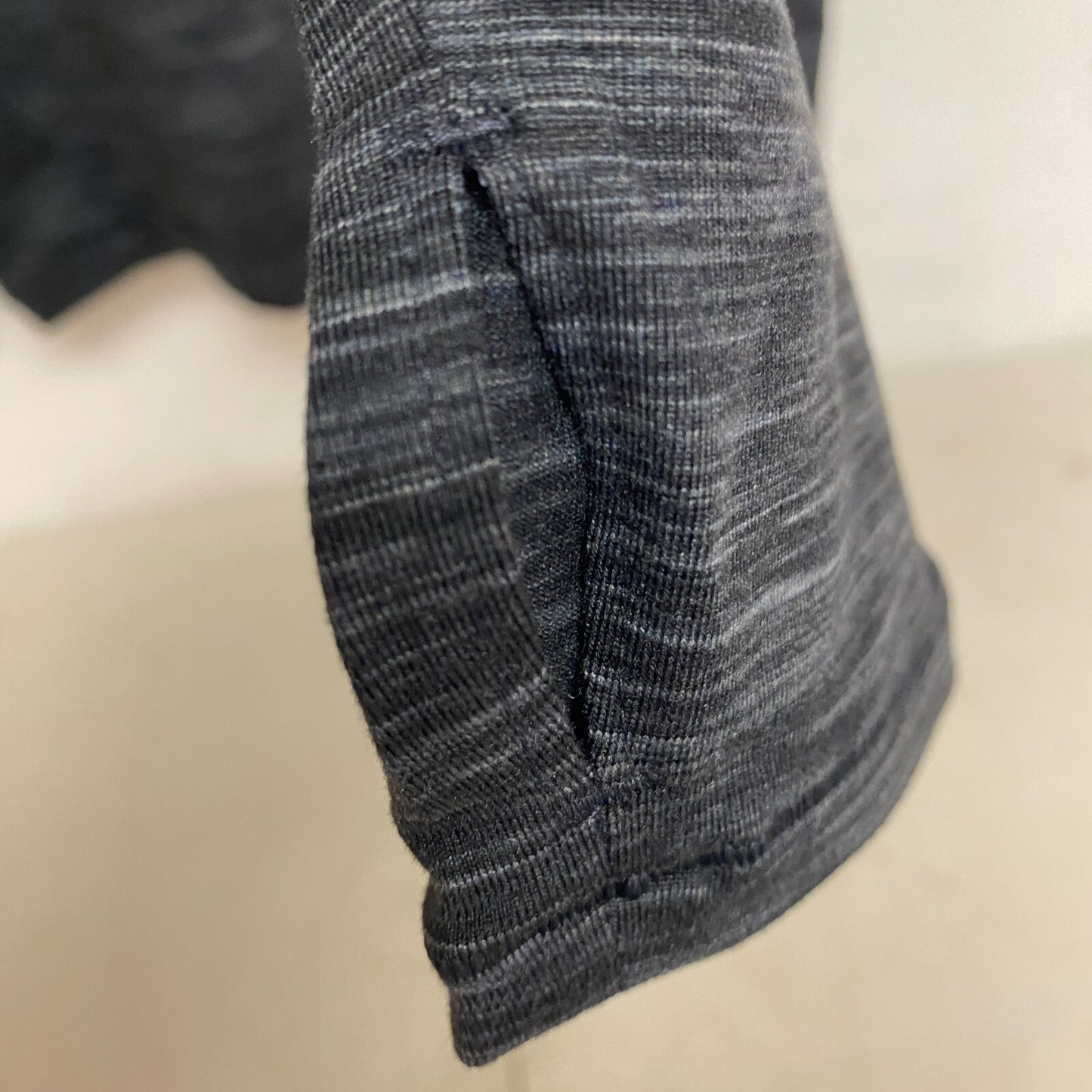 Alpine Design Women's W AD Field Knit Long Sleeve Mock Neck Black Space Dye New!