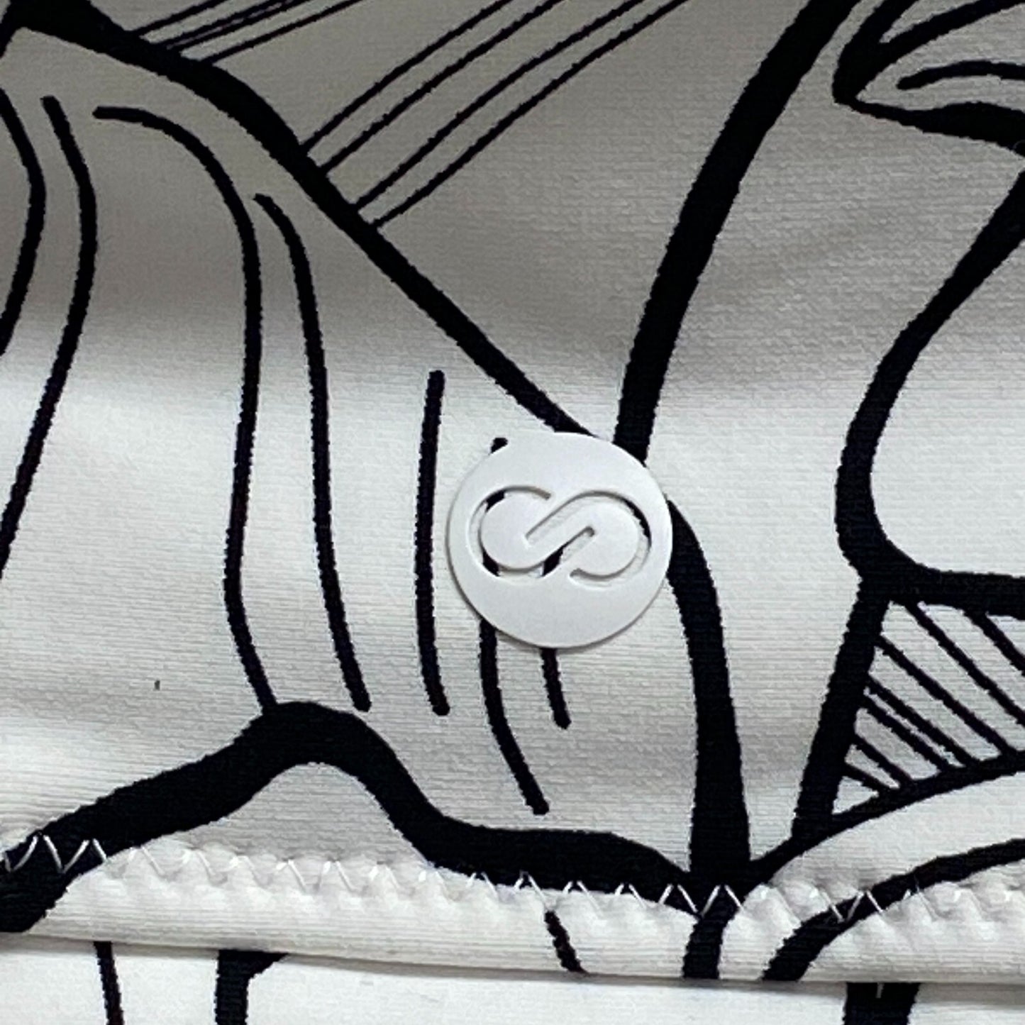 Calia Women Mid Rise Swim BoyShort Pure White Multi Boy Shorts WSA23500PRT