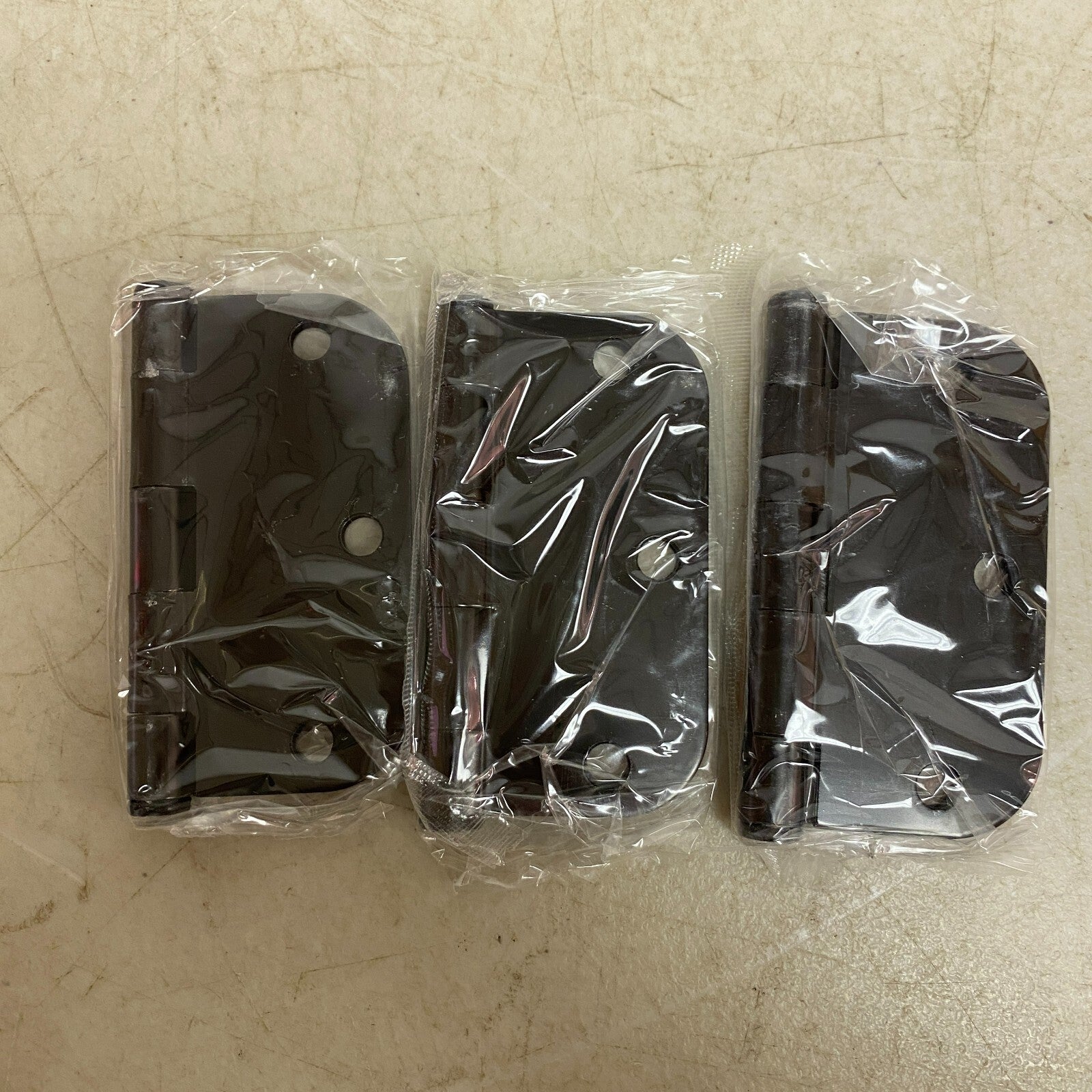 MISENO(SET OF 3) 3-1/2 X 3-1/2 PLAIN BEARING 5/8' RADIUS CORNER DOOR HINGE-BLACK