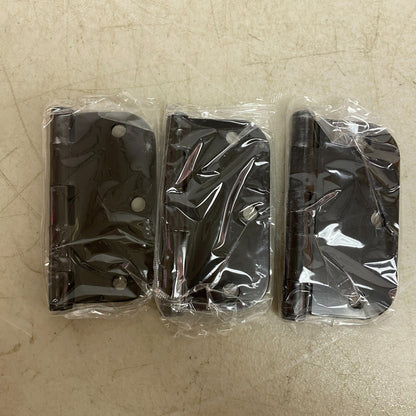 MISENO(SET OF 3) 3-1/2 X 3-1/2 PLAIN BEARING 5/8' RADIUS CORNER DOOR HINGE-BLACK