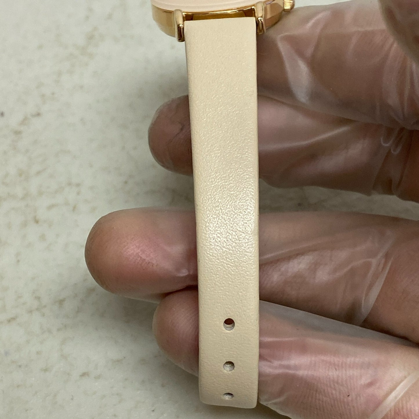 ARMITRON Women's Watch rose  Genuine Leather Quartz Analog  New Battery 75/5778