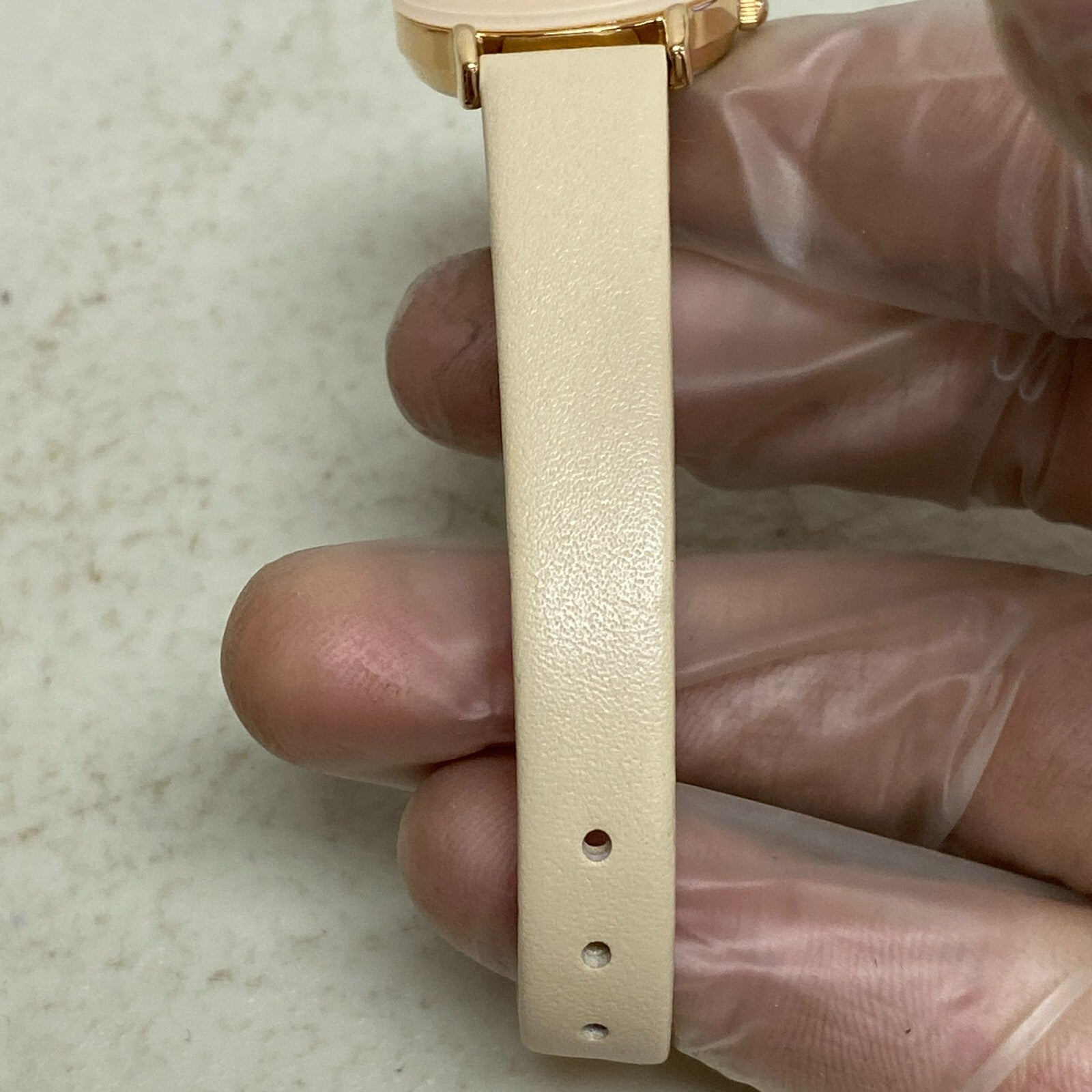 ARMITRON Women's Watch rose  Genuine Leather Quartz Analog  New Battery 75/5778