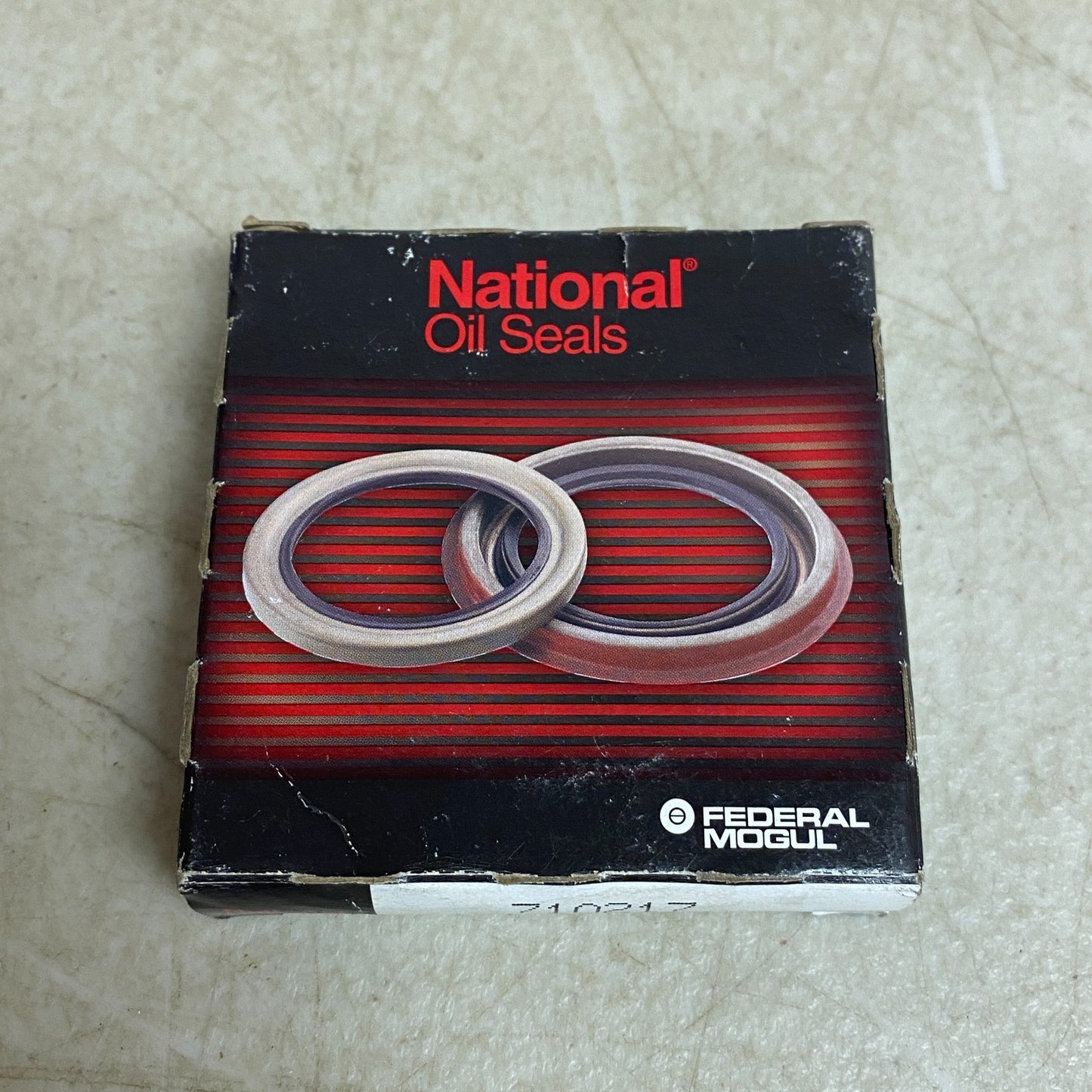 National 710217 Multi-Lip Nitrile Oil Seal 1.378″×2.130″×0.354″ Spring-Loade